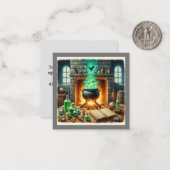 Carte Plat Invitation Halloween (Devant/Arrière en situation)