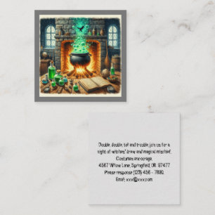 Carte Plat Invitation Halloween