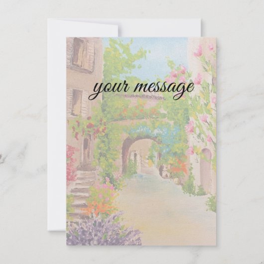 Carte plat Italie (Dos)