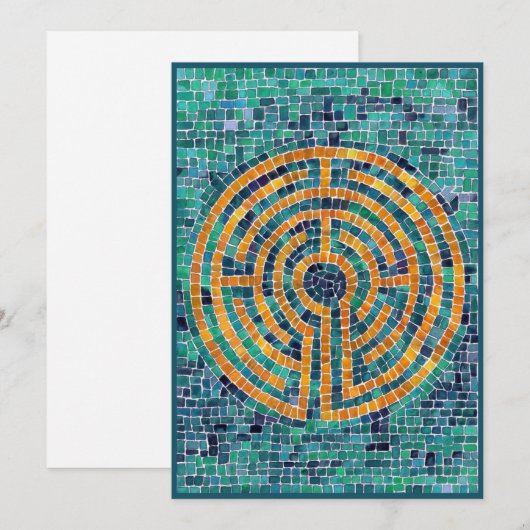 Carte plat LABYRINTH II 5x7 (Devant / Derrière)