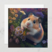 Carte plat Little Explorer Hamster (Devant / Derrière)