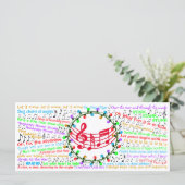Carte plat Lyric Christmas (Debout devant)