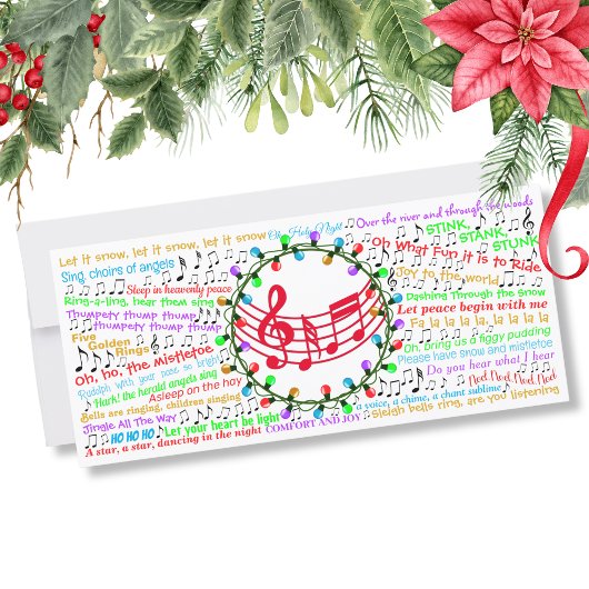 Carte plat Lyric Christmas
