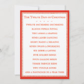 Carte plat LYRICS 5x7 12 JOURS - Rouge (Devant)