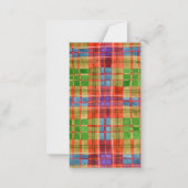 Carte plat MAC RAE TARTAN 3,5x2 (Devant)