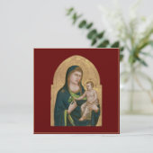 CARTE PLAT : MADONNA & ENFANT : GIOTTO : 1337 (Debout devant)