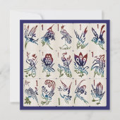 Carte plat Mah Jong One Bams (Devant)