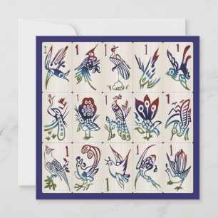 Carte plat Mah Jong One Bams