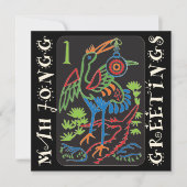 Carte plat Mah Jongg Bird Salutations (Devant)