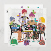 Carte plat Mah Jongg Birds (Devant / Derrière)