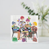 Carte plat Mah Jongg Birds (Debout devant)