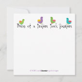 Carte plat Mah Jongg Birds (Dos)