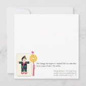 Carte plat Mah Jongg Dolls (Dos)