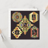 Carte plat Mah Jongg Jewelry (Devant/Arrière en situation)