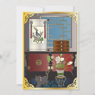 Carte plat Mah Jongg Red Cabinet