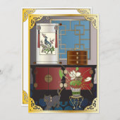 Carte plat Mah Jongg Red Cabinet (Devant / Derrière)