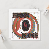 Carte plat Mah Jongg Snake 2025 (Devant/Arrière en situation)