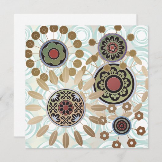 Carte plat Mah Jongg Starburst Dots (Devant / Derrière)