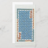 Carte Plat "Margit" 8" x 4" (Devant / Derrière)