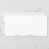 Carte Plat "Margit" 8" x 4" (Dos)