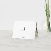 Carte plat mariage Merci personnalisable (Dos)