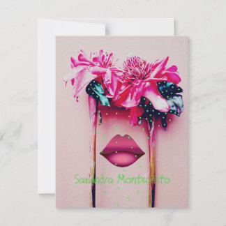 Carte Plat Mémerisante Fleur Wonder