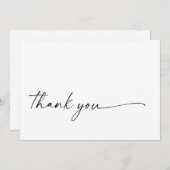 Carte Plat Merci Chic + Moderne (Devant / Derrière)