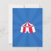 Carte plat Merci Circus Carnival (Dos)