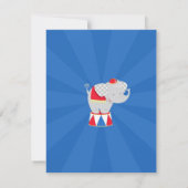 Carte plat Merci Circus Carnival (Dos)