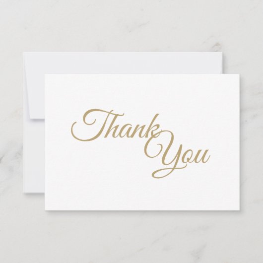 Carte plat Merci or simple (Devant)