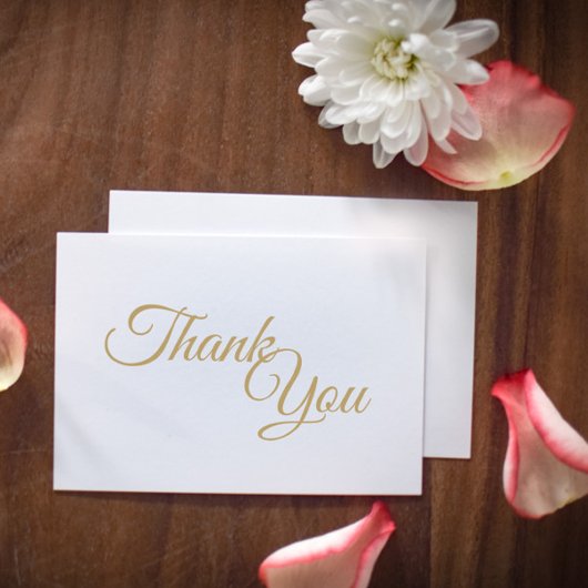 Carte plat Merci or simple