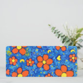 Carte Plat Orange Fleur Dans L'Eau (Debout devant)