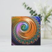Carte Plat Orange Mandelbrot (Debout devant)