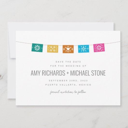 Carte Plat Papel Colorée (Devant)