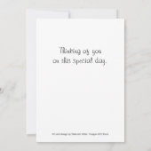 Carte Plat Pâques Florale Violet (Dos)