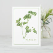 Carte plat PARSLEY 5x7 FRAÎCHE (Debout devant)
