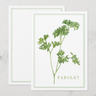 Carte plat PARSLEY 5x7 FRAÎCHE