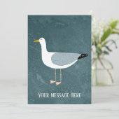 Carte Plat Personnalisée Seagull (Debout devant)