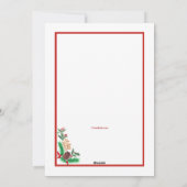 Carte Plat photo de jour férié Red Border (Dos)