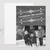 Carte Plat photo Slated Chalkboard Holiday (Devant / Derrière)