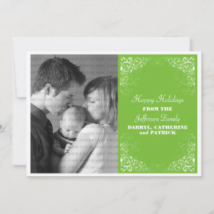 Carte Plat Photo Vacances, Vert Clair