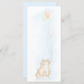 Carte Plat Pika Anniversaire (Devant / Derrière)