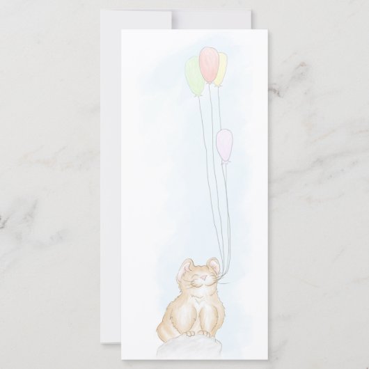 Carte Plat Pika Anniversaire (Devant)