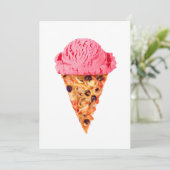 Carte Plat Pizza à la crème glacée (Debout devant)