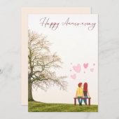 Carte Plat pour un joyeux anniversaire (Devant / Derrière)