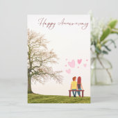 Carte Plat pour un joyeux anniversaire (Debout devant)