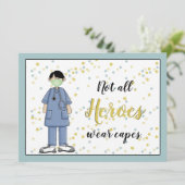 Carte plat professionnelle Merci Médicale (Debout devant)