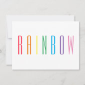 Carte plat RAINBOW 4,5x6,25 (Devant)