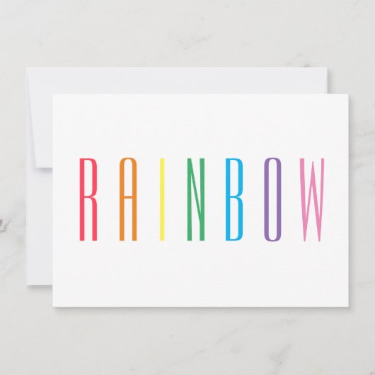 Carte plat RAINBOW 4,5x6,25 (Devant)