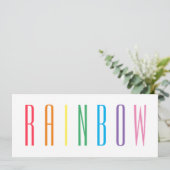 Carte plat RAINBOW 4x9.25 (Debout devant)
